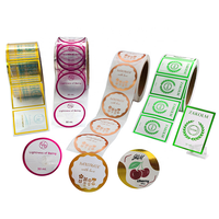 Étiquettes autocollantes personnalisées pour flacons, rouleau carré, impression vinyle pour cosmétiques de bain, étiquette d'emballage imperméable