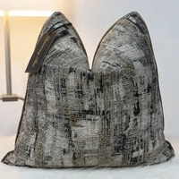 18X 18 pouces Jacquard housse de coussin luxe jeter oreiller couvre oreillers décoratifs pour la décoration de la maison