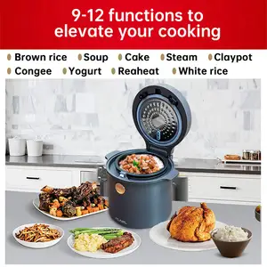 Olla arrocera eléctrica de tambor inteligente, cocina multifunción, Mini cocina de arroz de 1,2 L, sin azúcar