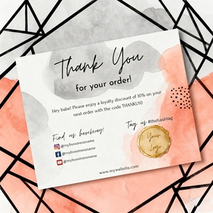 Cartes de vœux d'affaires en papier d'art recto-verso avec logo personnalisé, cartes postales de remerciement imprimées pour anniversaire et mariage, en carton - Product Image 5