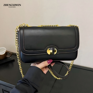 <span class=keywords><strong>Sac</strong></span> à main pour femme vintage à chaîne florale 2025, en <span class=keywords><strong>cuir</strong></span> PU, fermeture éclair - Product Image 2