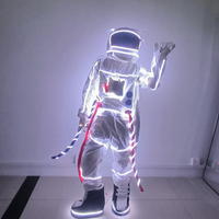 OEM Femme Homme DJ Cosplayer Vêtu d'une Combinaison Spatiale Danseur Scène Performance Vêtements LED Robot Costumes Pour Fête Rave Fournitures