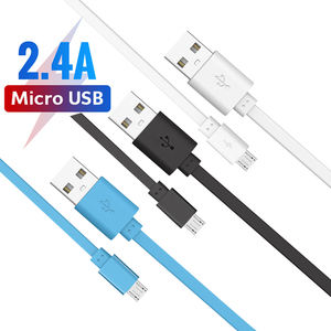 Cable USB tipo C 3A, cargador de PVC, Cable plano de carga rápida <span class=keywords><strong>para</strong></span> teléfono móvil - Product Image 3