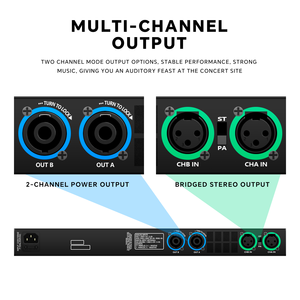 GAP-D2810 Professionele 600 Watt Stereo Klasse D Digitale Versterker 2 Kanaal Voor Pa Systemen Lage Ruis - Product Image 4