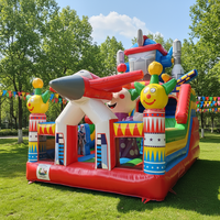 Château gonflable avec toboggan en PVC, 4m*6m*5m, vente chaude, maison de saut gonflable commerciale pour enfants