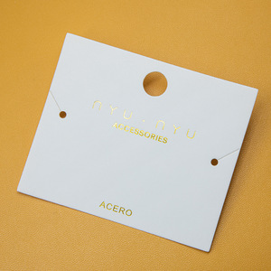 Tarjetas de presentación de cartón personalizadas de fábrica, tarjetas de felicitación, pulseras, collares, pendientes, correas, accesorios de joyería - Product Image 6