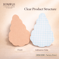 XINRUI Cache-tétons triangulaires en dentelle imperméables sans couture, autocollants adhésifs pour mariage, effet liftant pour femmes