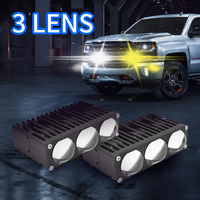 Nouveau projecteur LED U89 180W à 3 lentilles pour calandre avant, feux de brouillard, étanche IP68, en aluminium aéronautique, 16800 lumens, pour moto