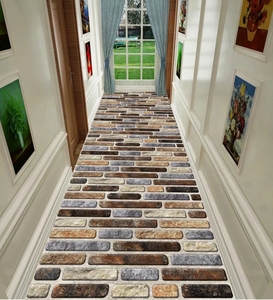 Tappeti e tappeti spessi in morbido velluto per <span class=keywords><strong>corridoio</strong></span> stampati su misura di lusso soffice <span class=keywords><strong>tappeto</strong></span> piastrelle per pavimenti per decorazioni per la casa - Product Image 1