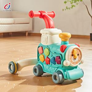 Chengji Aide à la marche 3-en-1 multifonctionnel avec pulvérisation, jeu d'association de formes, trotteur Montessori pour bébé, jouet d'activités à pousser et à tirer - Product Image 2