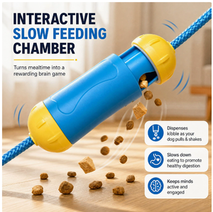 Jouet interactif pour chien avec base à ventouse et distributeur de friandises pour soulager l'ennui en intérieur - Product Image 2