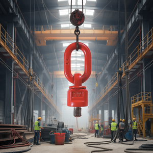 Écrou à œillet pivotant avec anneau rotatif sous charge, certifié CE, accessoires de levage et d'ancrage - Product Image 3