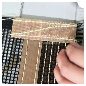 Bande transporteuse en maille de fibre de verre antistatique revêtue de PTFE, joint en forme de nez de bœuf et joint en forme d'<span class=keywords><strong>alligator</strong></span> pour diverses industries - Product Image 2