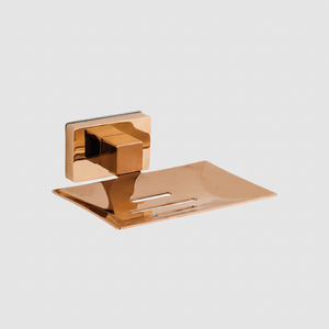 Support mural triple en laiton chromé écologique pour savon, porte-papier toilette, porte-brosse à dents et gobelet - Product Image 1