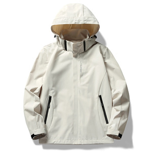 Chaqueta de Hombre para Primavera y Otoño, Impermeable y Cortavientos, Prenda Técnica Unisex para Actividades Extremas, Diseño Simple - Product Image 2