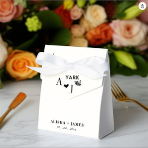 Bolsa de Compras Reutilizable de Lujo con Asas de Listón, Bolsa de Regalo Reforzada de Papel para Boutique - Product Image 4