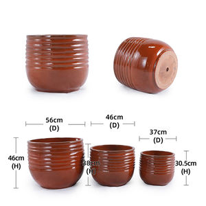 กระถางดอกไม้เคลือบเซรามิกกระถางดินเผาขนาดใหญ่ปรับแต่งได้ในร่ม - Product Image 2