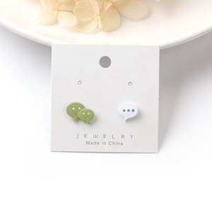 2023 mode Mignon Asymétrique Gouttes Boucles D'oreilles Coeur Crème Glacée Bande Dessinée de Boucle D'oreille Boucles D'oreilles pour les Femmes - Product Image 6