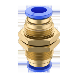 Dde Pneumatics Brass <b>Quick</b> Coupler 4 6 8 10 12 Mm Pneumatic Air Hose <b>Connector</b> Straight Through Threaded - Product Image 1