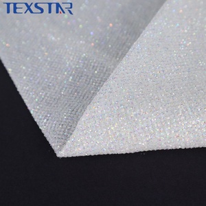 Wholesale 100% Polyester <strong>Shiny</strong> Crystal Glitter Mesh Tulle Fabric for Make Dress Wedding Decorations - Product Image 3