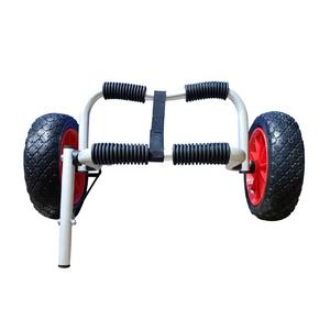 कश्ती ट्राली एल्यूमीनियम फ्रेम नाव तह समुद्र तट ट्राली समर्थन ट्राली सर्फ़बोर्ड दो पहिया - Product Image 1