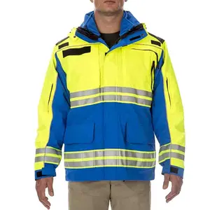 China's Supplier Waterproof Breathable Responder Hi-Vis Jacket Public Safety Systems Parka