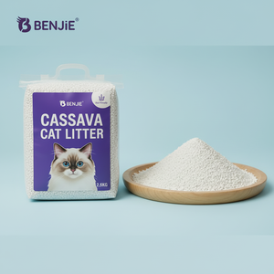 Lettiera per Gatti Biodegradabile in Cassava, Super Assorbente, Elimina Odori, 100% Naturale ed Ecologica, <span class=keywords><strong>a</strong></span> Base di Tapioca e Tofu - Product Image 1