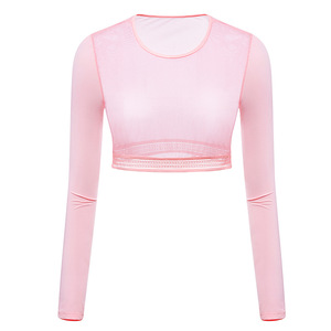 Maglietta da Golf 2025 per abbigliamento da Golf aderente per <span class=keywords><strong>donna</strong></span> maglietta sportiva da Golf estiva con maglia protezione solare da <span class=keywords><strong>donna</strong></span> - Product Image 2