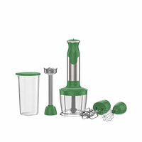 Mixeur plongeant électrique compact GENESIS 800W, 2 vitesses, 0,5L/1,5L, boîtier en acier inoxydable, 2 lames, multifonction, usage domestique