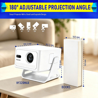 Projecteur intelligent portable Topleo HY320 MAX Android 14 1080P FHD 500 ANSI Lumens WiFi6 BT5.4 avec mise au point automatique pour cinéma maison