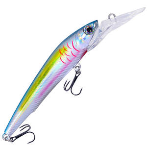 Super Big Size 100g Minnow Fishing Long Tongue Board esche Pesca Wobblers Vivid Action to Appeal Big Fish in the sea - Product Image 5