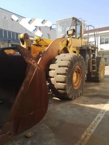 Chargeuse sur pneus Komatsu WA600-3 d'occasion de haute qualité, d'origine japonaise, capacité nominale de 6 tonnes, moteur Caterpillar et pompe CAT en stock à vendre - Product Image 5