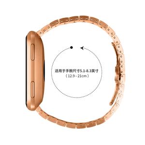 ERAYSUN, precio al por mayor, correa de reloj de acero inoxidable, hebilla de mariposa para <span class=keywords><strong>Fitbit</strong></span> Versa, accesorio de reloj inteligente, pulsera de repuesto - Product Image 3