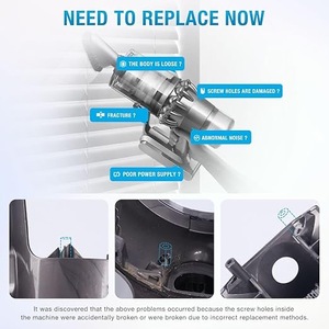 Pièce de rechange compatible pour l'assemblage du corps principal du Dysoner <span class=keywords><strong>V11</strong></span> SV14, pièce de rechange 970142-01, plastique, moteur électrique, aspiration d'animaux - Product Image 6