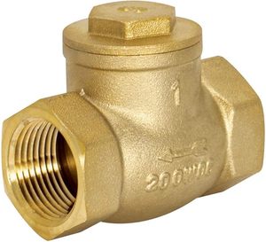 <span class=keywords><strong>Clapet</strong></span> <span class=keywords><strong>anti</strong></span>-<span class=keywords><strong>retour</strong></span> pivotant, 1 pouce, raccord de plomberie en laiton - Product Image 1