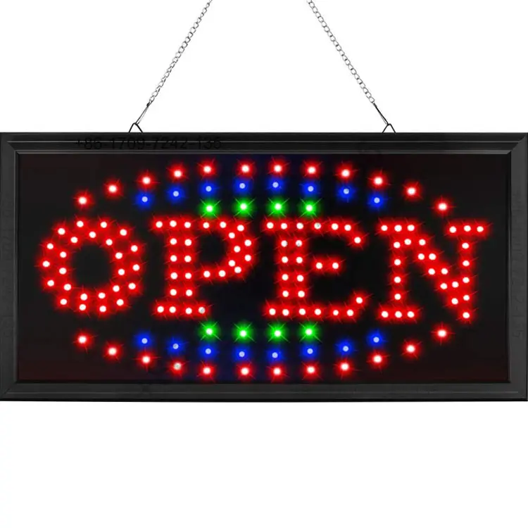 Neon Sign OPEN LED Business Sign Advertisement Board Electric Display Sign Two Modes Flashing & Steady Light · image 4