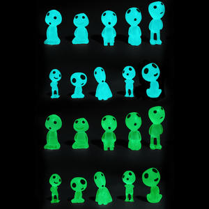 Mini poupée elfe en résine lumineuse mignon Pot intérieur/extérieur décoration <span class=keywords><strong>forêt</strong></span> fantôme princesse Mononoke modèle Figurine pour la maison <span class=keywords><strong>jardin</strong></span> - Product Image 3