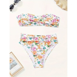 Traje de Baño de Verano para Mujer con Estampado Floral, de Secado Rápido, con Tirantes de Acero, Espalda Descubierta, Transpirable, con Cinturón, Ecológico, Nuevo Lanzamiento - Product Image 6