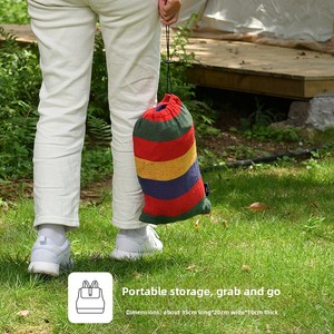 Ngoài trời mùa thu Oxford vải có thể gập lại di động trong nhà chống Rollover dã ngoại dành cho người lớn 300kg công suất nhiều màu treo Giường võng - Product Image 3