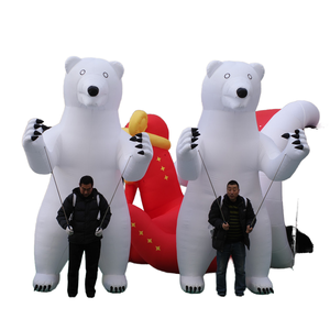 <span class=keywords><strong>3</strong></span> metri lungo pelliccia che cammina gigante gonfiabile orso polare mascotte Costume gonfiabile Masha gonfiabile e Costume gonfiabile orso per il partito - Product Image 3