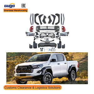 GUGO <span class=keywords><strong>Hilux</strong></span> Kit Carrosserie Haute Qualité pour 2020 Toyota <span class=keywords><strong>Hilux</strong></span> Bodykit Phare Mise à Niveau vers <span class=keywords><strong>2023</strong></span> <span class=keywords><strong>Hilux</strong></span> Pickup Pare-chocs Avant Arrière - Product Image 2