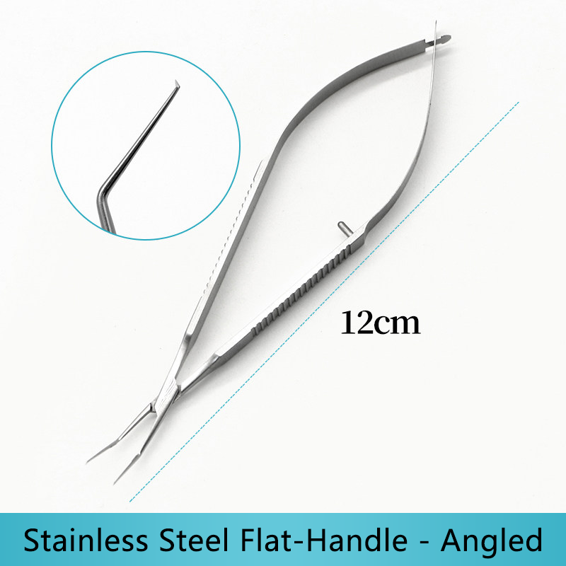 Stainless Steel Flat-Shank Half-Moon Angled