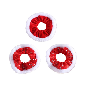 Nuevo Coletero Rojo de Invierno, Accesorio Elástico para el Cabello, Coletero con Diseño Navideño a Cuadros - Product Image 3