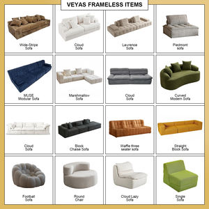 Canapé inclinable contemporain RTS compressé sous vide gris noir 1 2 3 places en tissu mélangé chenille et lin gaufré pour salon et villa - Product Image 6