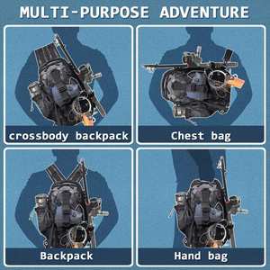 Sac à dos de pêche professionnel personnalisé, léger, multifonctionnel, résistant à l'eau, pour le rangement en extérieur - Product Image 2