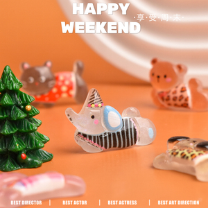 Cabujones de Resina con Animales de Dibujos Animados para Manualidades, Decoración de Joyería, Horquillas y Fundas de Teléfono - Product Image 4