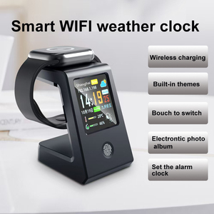 ที่ชาร์จ2025สมาร์ทวอทช์ตั้งโต๊ะพร้อมแสดงอุณหภูมิ/เวลา/ปฏิทิน, อะแดปเตอร์ชาร์จแม่เหล็ก - Product Image 2