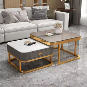 Cao cấp tối giản vuông Slate Bàn cà phê bền sang trọng đồ nội thất nhà cho không gian nhỏ - Product Image 3