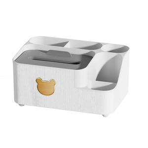 Caja de pañuelos de escritorio de oso de peluche caja de almacenamiento de extracción de papel hogar sala de estar comedor mesa de centro simplicidad Nórdica - Product Image 5