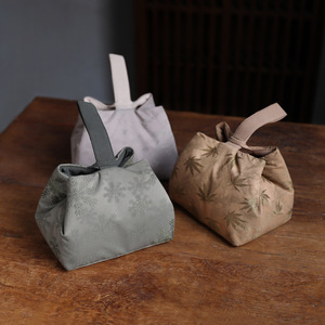 Thickened Portable New Chinese Style Jingdezhen Storage Travel Bag Cloth Pouch <strong>Tea</strong> <strong>Sets</strong> <strong>Tea</strong> <strong>Caddies</strong> Teacups-One-Pot-Two-Cup Wrap - Product Image 2